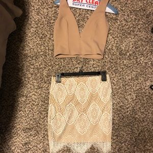 Size small crop top, skirt is size medium